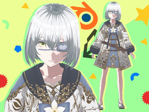 Fantasy Anime Girl Fully Rigged Game Ready 3D Model