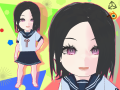 Chibi Anime School Girl Cute Stylized Rigged Character for Blender Unity VRM Modelo 3D