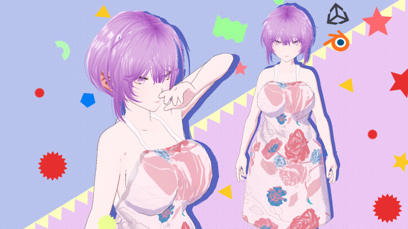 Hot Anime Mommy in Apron - Full Rigged Modelo 3D .c4d .max .obj .3ds .fbx .stl .blend 