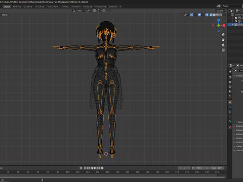 Hot Anime Mommy in Apron - Full Rigged Modelo 3D