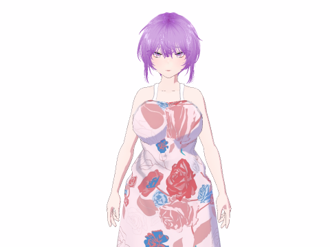 Hot Anime Mommy in Apron - Full Rigged Modelo 3D