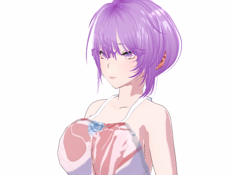 Hot Anime Mommy in Apron - Full Rigged Modelo 3D