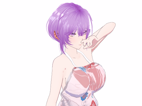 Hot Anime Mommy in Apron - Full Rigged Modelo 3D