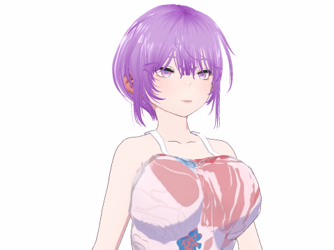 Hot Anime Mommy in Apron - Full Rigged Modelo 3D