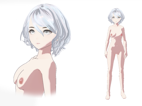 Yuzuki Fully Rigged Anime Model - Pack of 3 3D 模型
