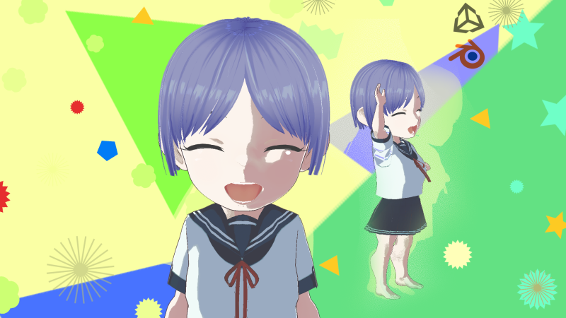 Anime Chibi School Girl 2 Ariako 3D-Modell .c4d .max .obj .3ds .fbx .stl .blend