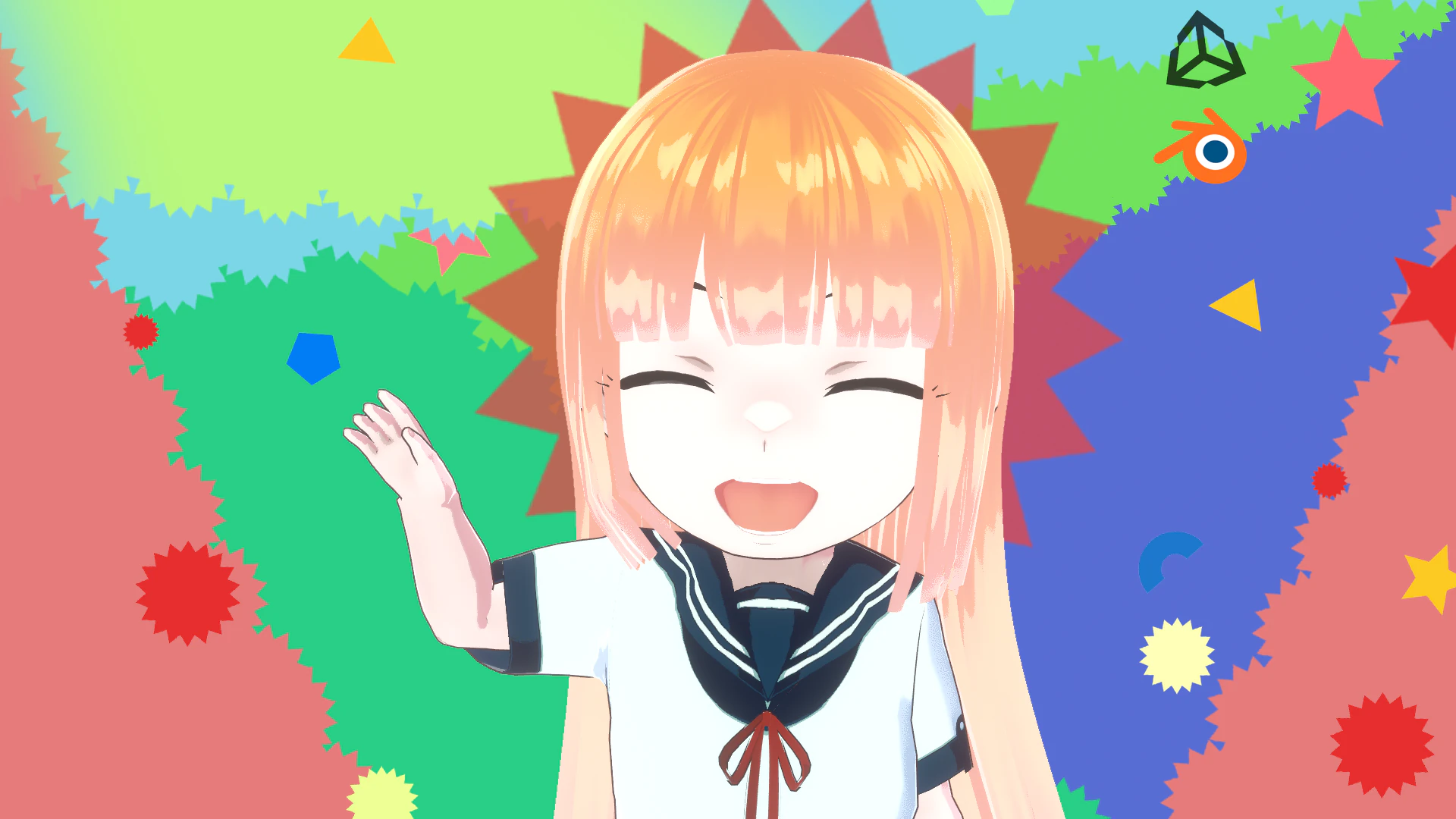 Anime Chibi School Girl 5 Chi-chan 3D Model .c4d .max .obj .3ds .fbx .stl .blend