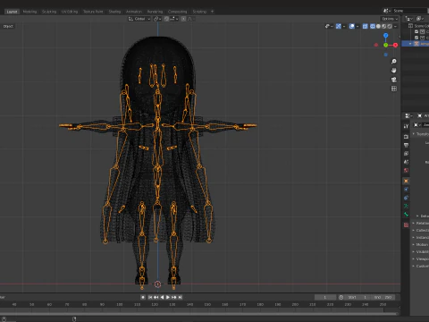 Anime Chibi School Girl 5 Chi-chan 3D Model