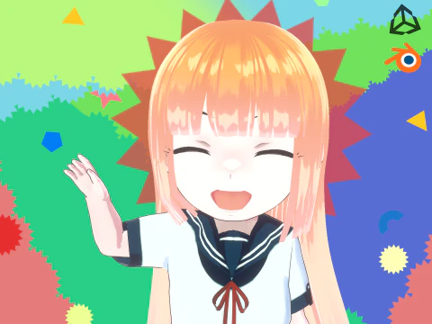 5 Chibi School Girls Pack Fully Rigged 3D Model