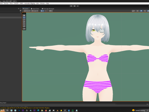 Eyepatch Girl Base Model 3D-Modell