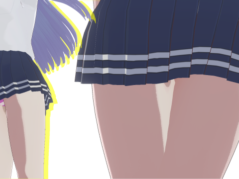 Hot Anime School Teacher Fully Rigged Model 3D