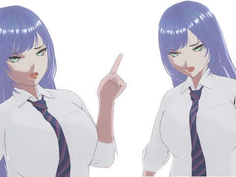 Hot Anime School Teacher Fully Rigged Model 3D