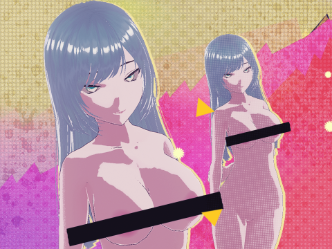 Anime School Teacher Figure Modèle 3D