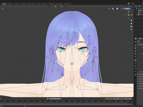 Anime School Teacher Figure 3D-Modell