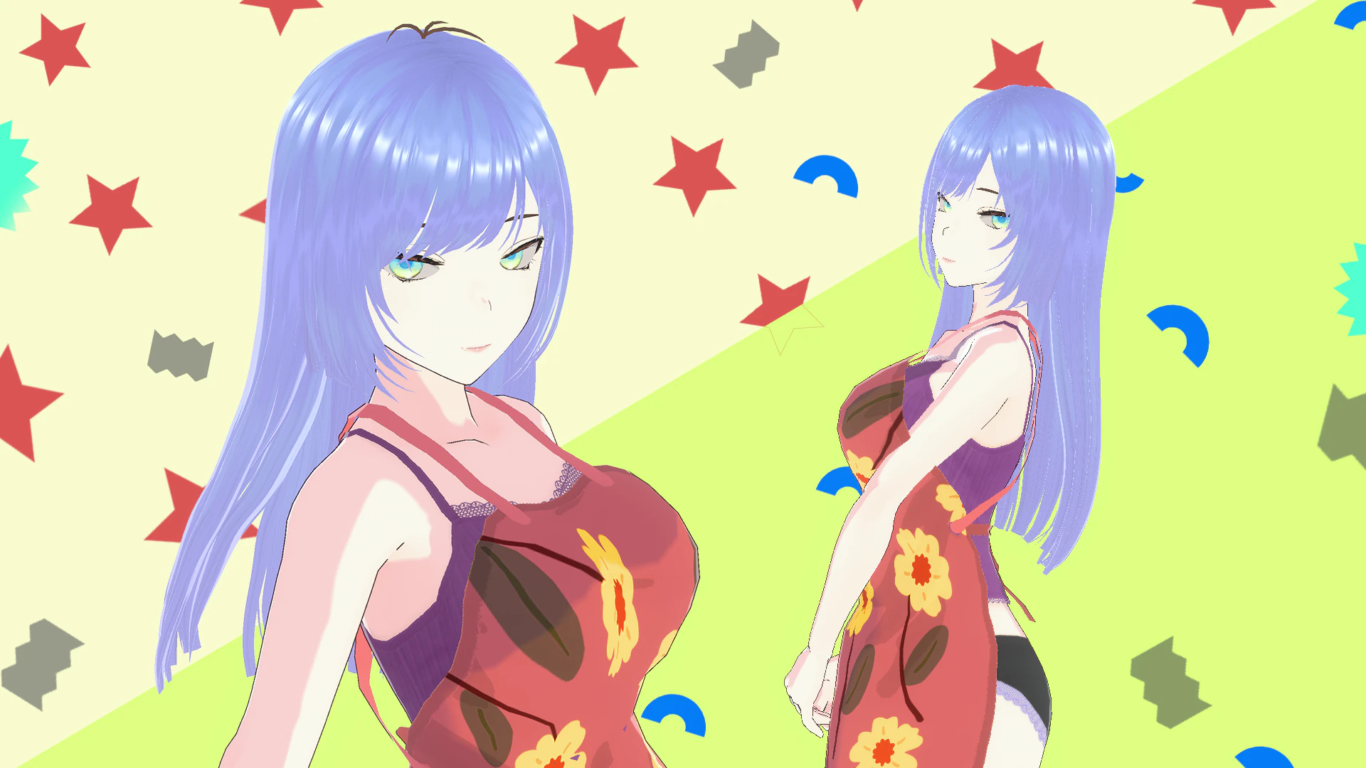 Anime Housewife Mommy 3D Model .c4d .max .obj .3ds .fbx .stl .blend 