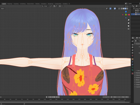 Anime Housewife Mommy 3D Model