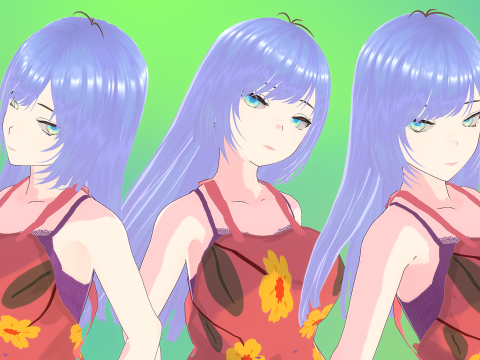 Anime Housewife Mommy 3D Model
