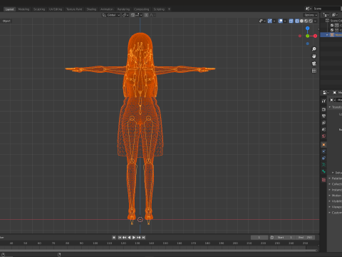 Anime Housewife Mommy 3D Model