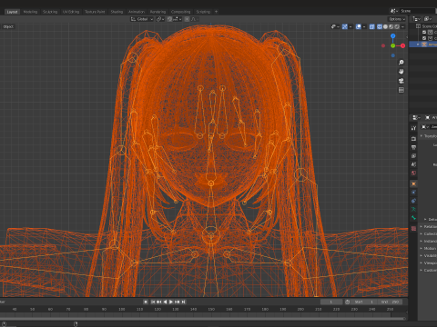 Psycho Anime School Student 3D Model