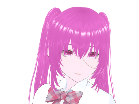 Psycho Anime School Student 3D Model