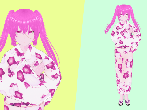Psycho Anime School Student 3D Model