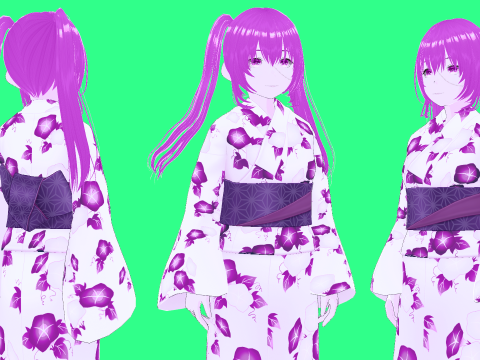 Psycho Anime School Student 3D Model