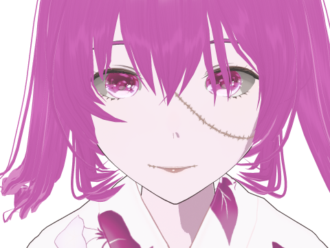 Psycho Anime School Student 3D Model