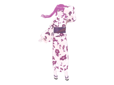 Psycho Anime School Student 3D Model