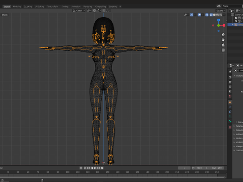Hot Anime Waifu in Swimsuit 3D Model