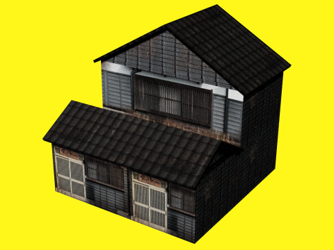 Traditional Edo House Modèle 3D