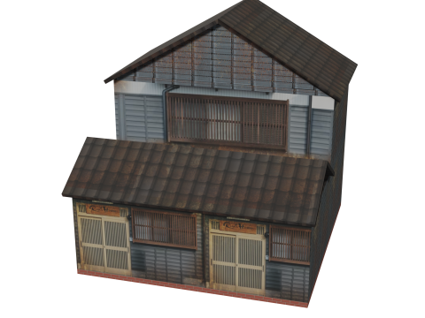Traditional Edo House 3D Model