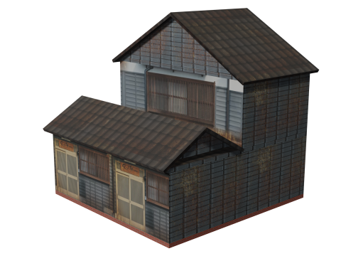 Traditional Edo House 3D Model