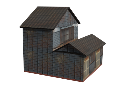 Traditional Edo House 3D Model