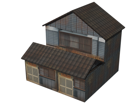 Traditional Edo House 3D Model