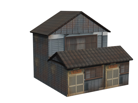 Traditional Edo House 3D Model