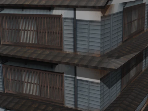 Super Lowpoly House Complex 3D Model