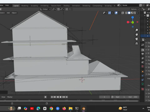 Super Lowpoly House Complex 3D Model