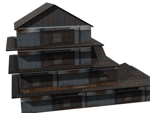 Super Lowpoly House Complex 3D Model