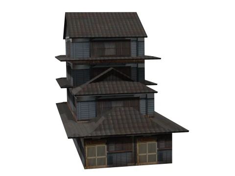 Super Lowpoly House Complex 3D Model