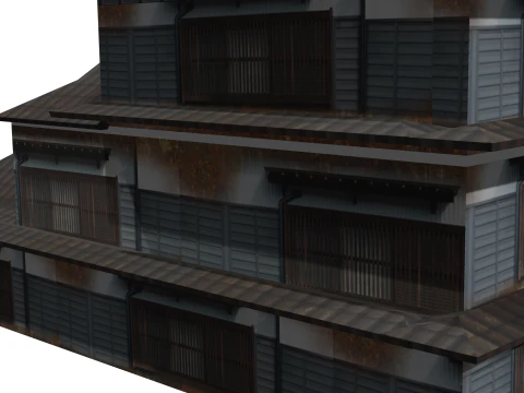 Super Lowpoly House Complex 3D Model