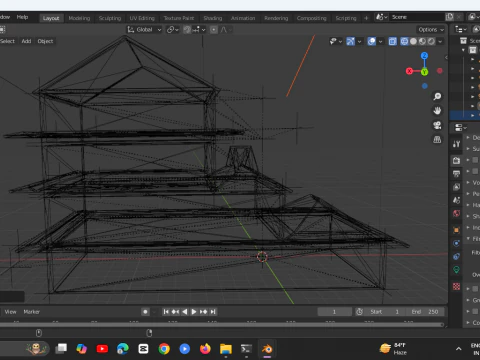 Super Lowpoly House Complex 3D Model