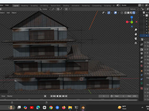 Super Lowpoly House Complex 3D Model