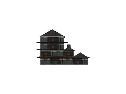 Super Lowpoly House Complex 3D Model
