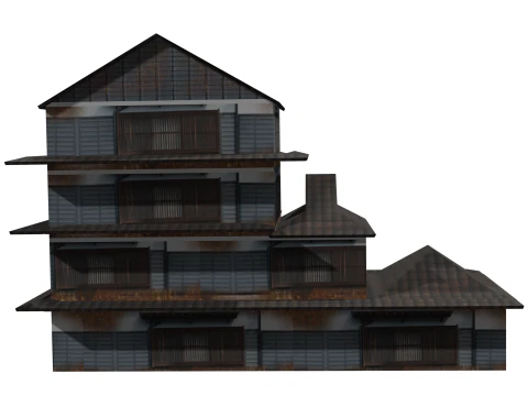 Super Lowpoly House Complex 3D Model