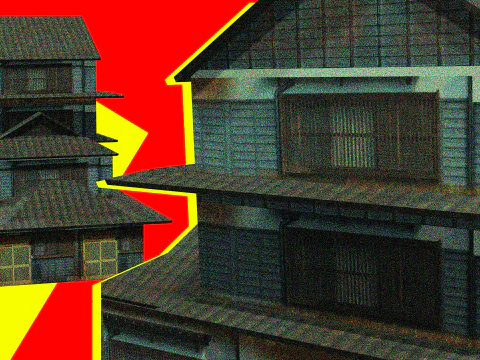 Complesso di case super lowpoly Modello 3D