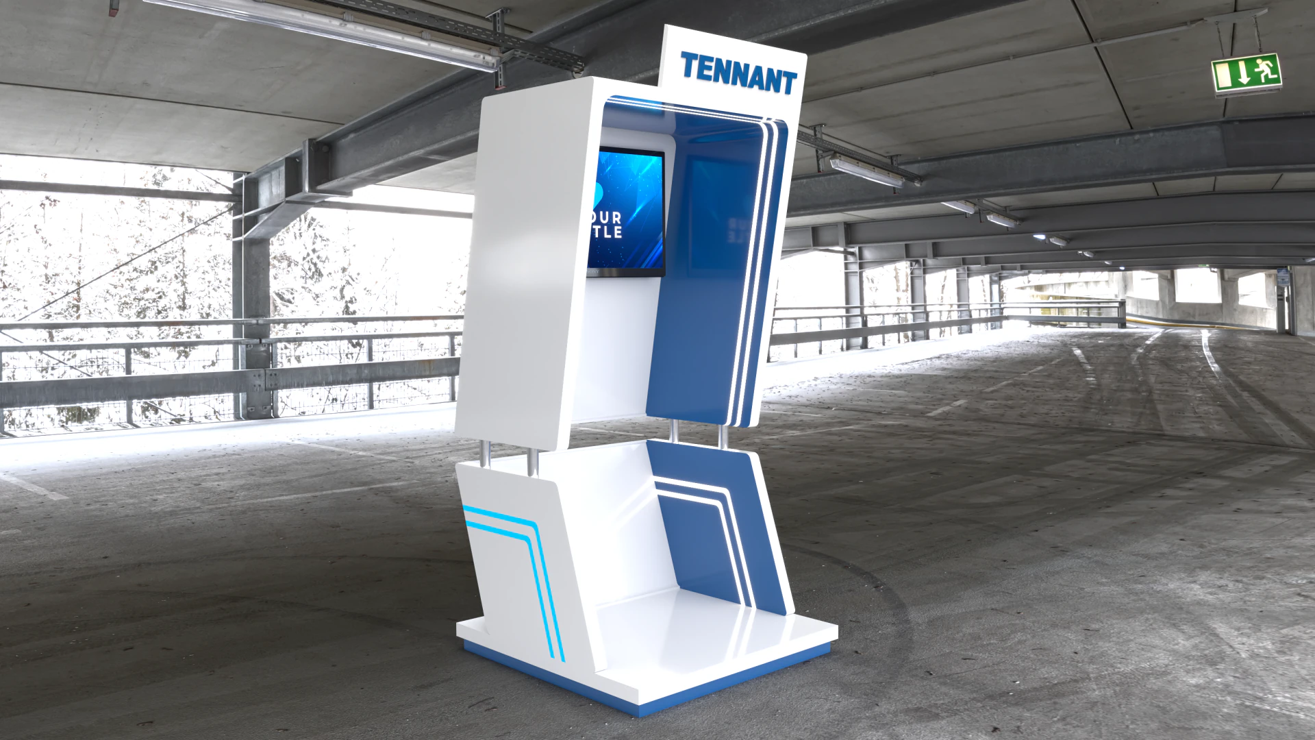 Exhibition Booth Stand Stall Trade Show 3D Model .c4d .max .obj .3ds .fbx .stl .blend 