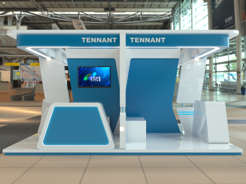 Exhibition Booth Stand Stall Trade Show 3D Модель