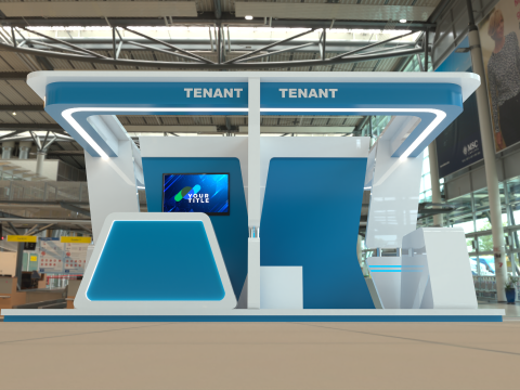Exhibition Booth Stand Stall Trade Show 3D Модель