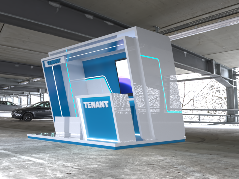 Exhibition Booth Stand Stall Trade Show 3x2 Modelo 3D