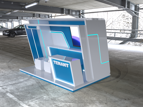 Exhibition Booth Stand Stall Trade Show 3x2 3D Model